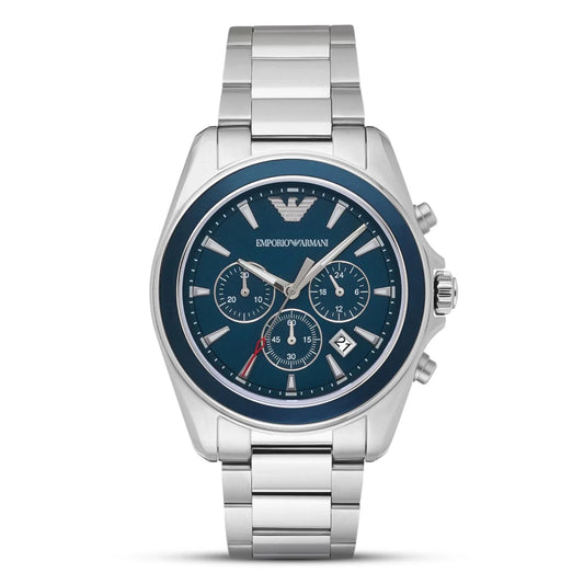 Emporio Armani AR6091 Chronograph Quartz Stainless Steel Chain Men’s Watch