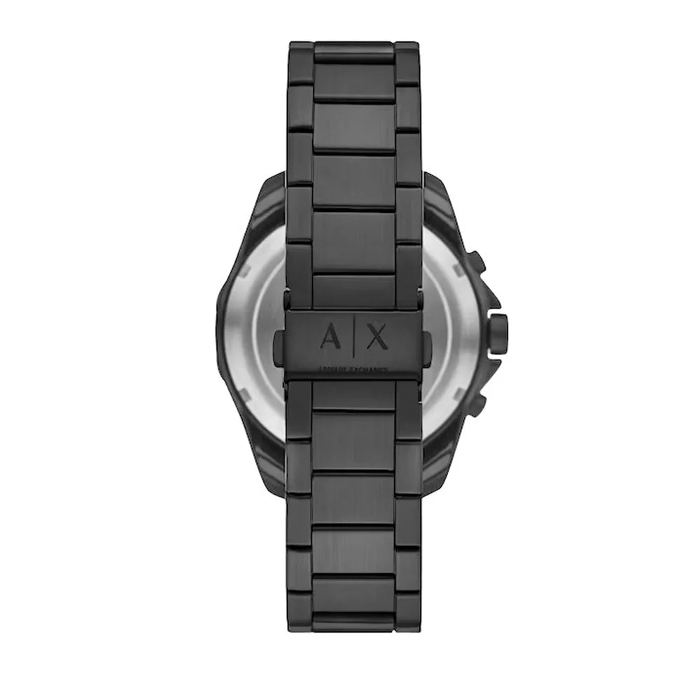 Armani Exchange Spencer AX1963 Chronograph Quartz Black Dial Full Black-Tone Stainless Steel Chain Men’s Watch