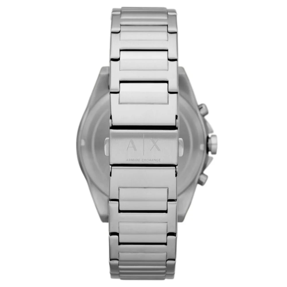 Armani Exchange Drexler AX2600 Chronograph Quartz Black Dial Silver-Tone Stainless Steel Chain Men’s Watch