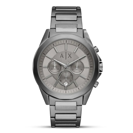 Armani Exchange Drexler AX2603 Chronograph Quartz Full Gray-Tone Stainless Steel Chain Men’s Watch