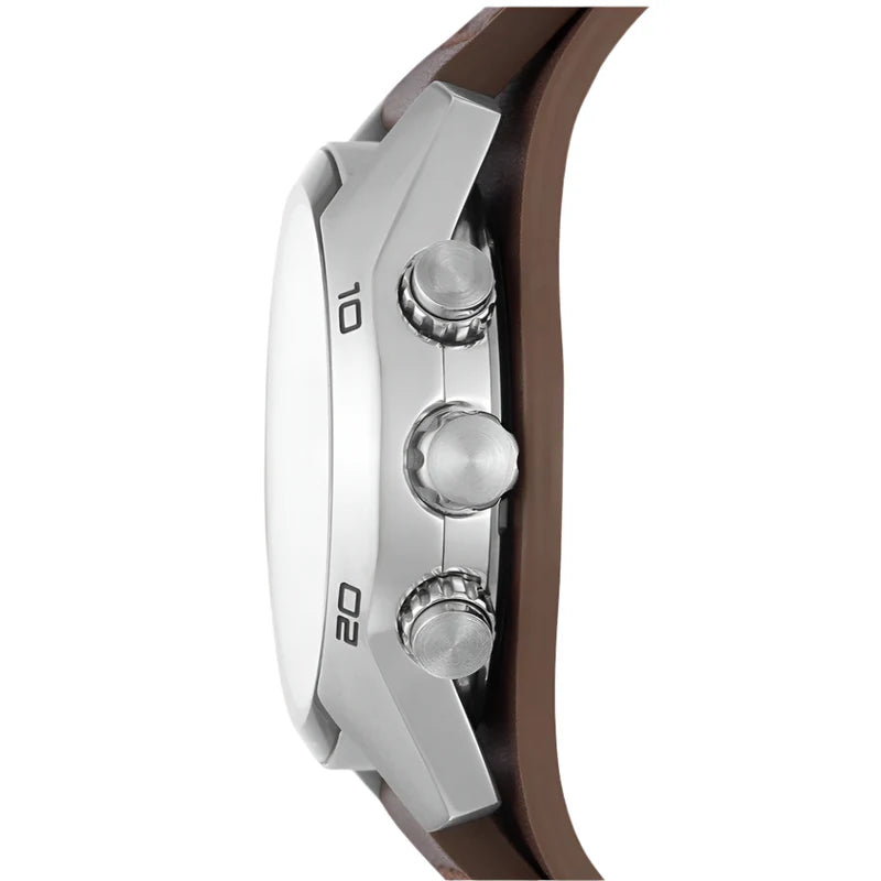 Fossil CH2891 Coachman Quartz Black Dial Genuine Leather Men’s Watch