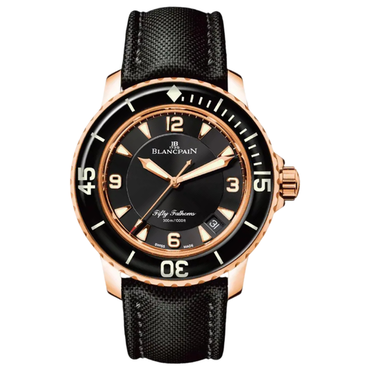 Blancpain Fifty Fathoms Automatic ( ref. 5015-3630-52B ) 45mm Black Dial 1:1 Swiss Grade Men's Watch