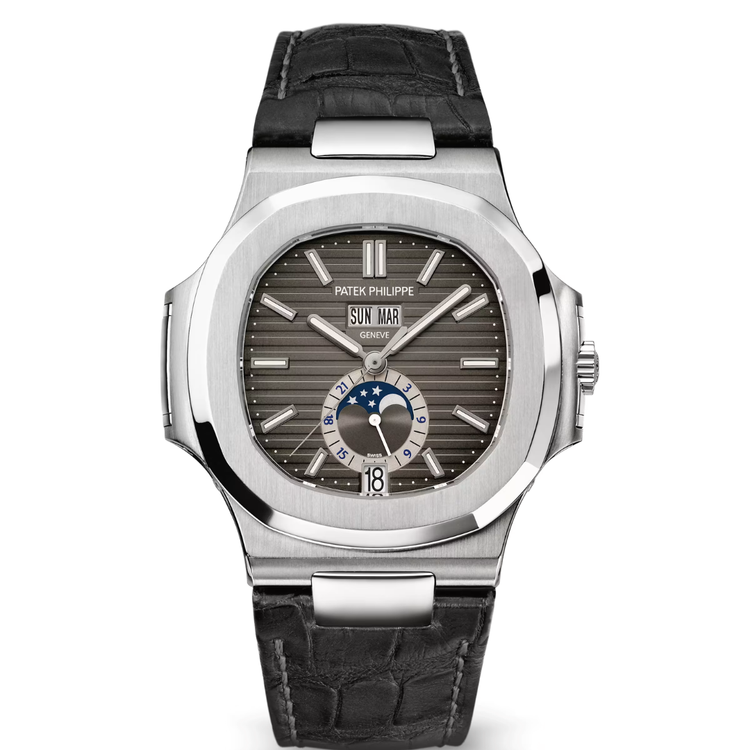 Patek Philippe Nautilus Annual Calendar Moon-Phases (ref. 5726A-001) 40mm Gray Dial Swiss 1:1 Mirror Grade Men’s Watch