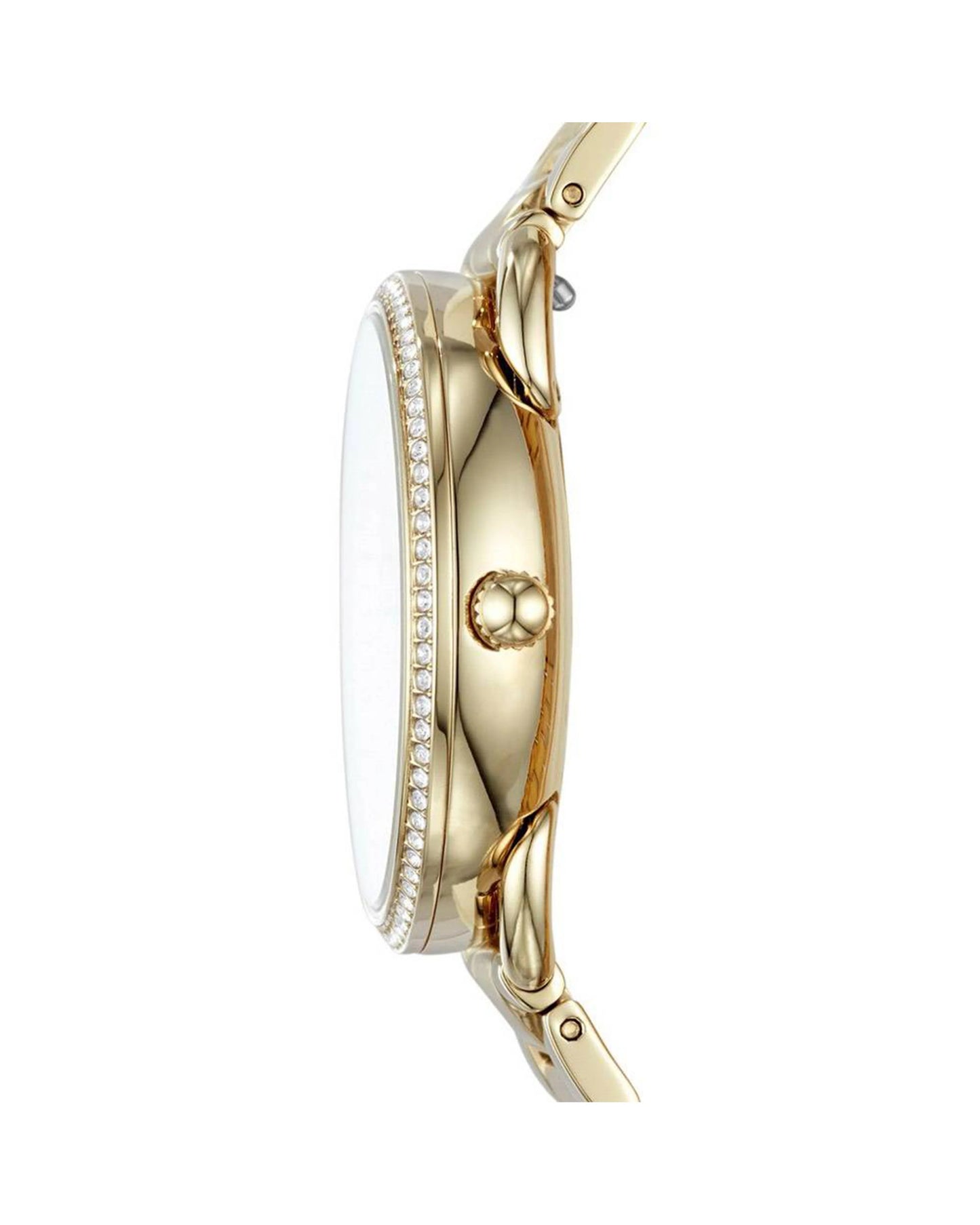 Fossil Tailor ES4263 Chronograph Quartz Gold Dial Stainless Steel Chain Lady’s Watch