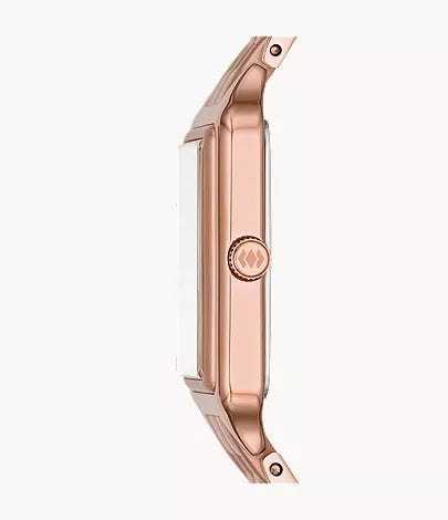 Fossil Raquel ES5271 Quartz White Dial Stainless Steel Rose Gold-Tone Lady’s Watch