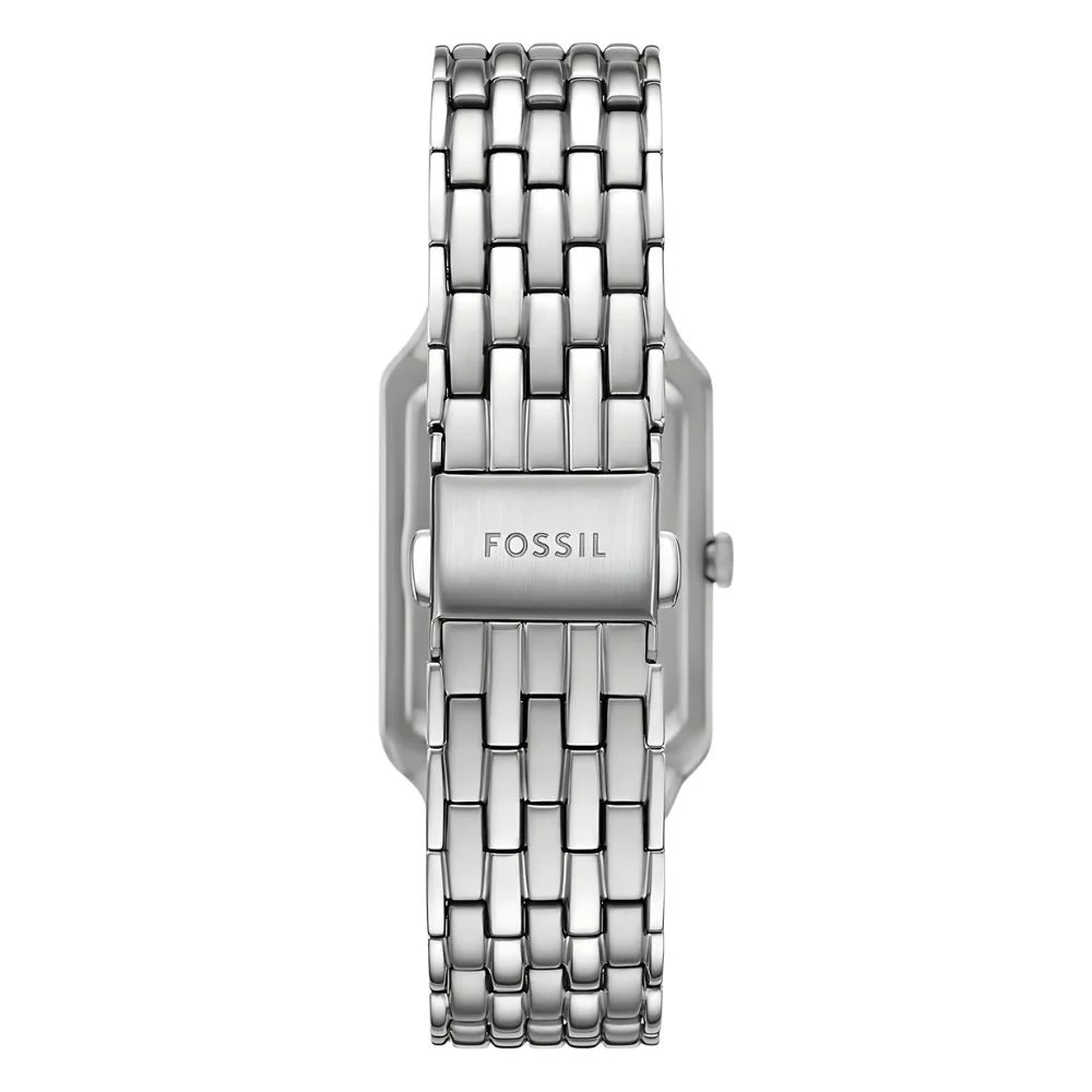 Fossil Raquel ES5400 Quartz Mother of Pearl - Moon Phase Dial Stainless Steel Chain Lady’s Watch