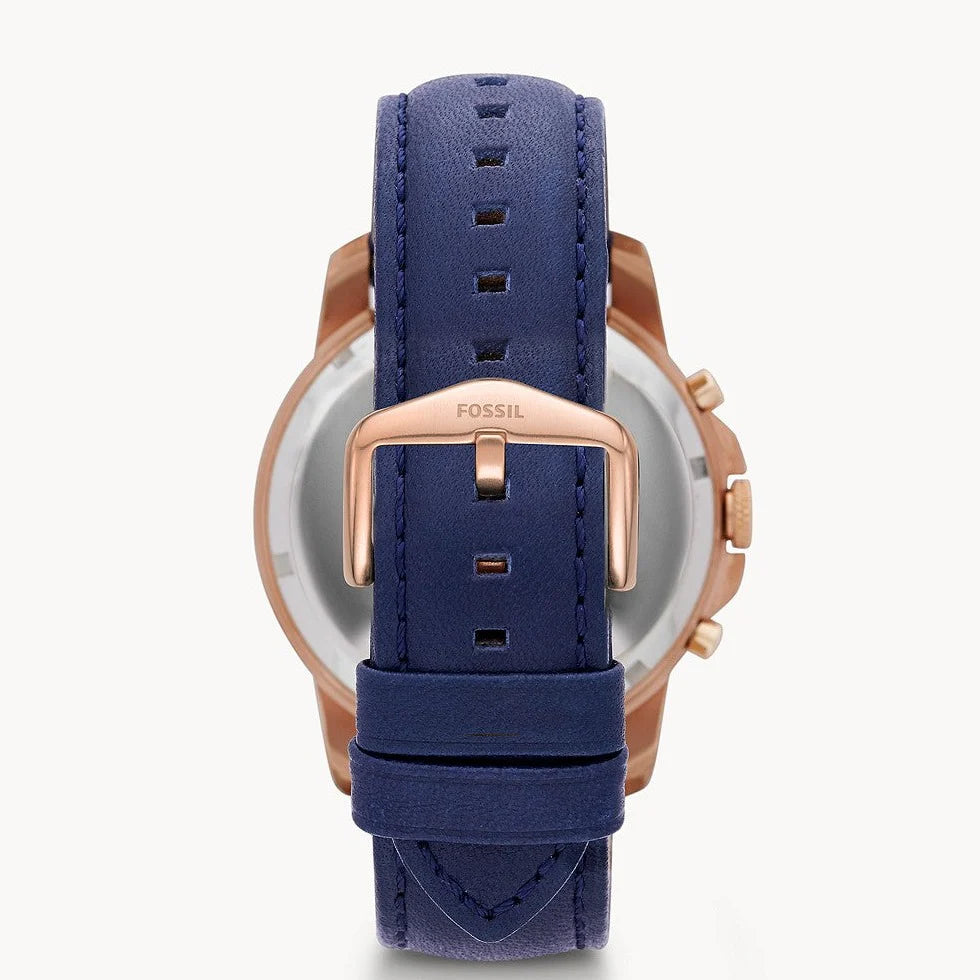Fossil Grant FS4835 Chronograph Quartz Rose Gold-Tone Genuine Leather Strap Men’s Watch