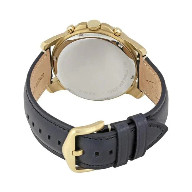 Fossil Grant FS5272 Chronograph Quartz Off-White Dial Genuine Leather Strap Men’s Watch