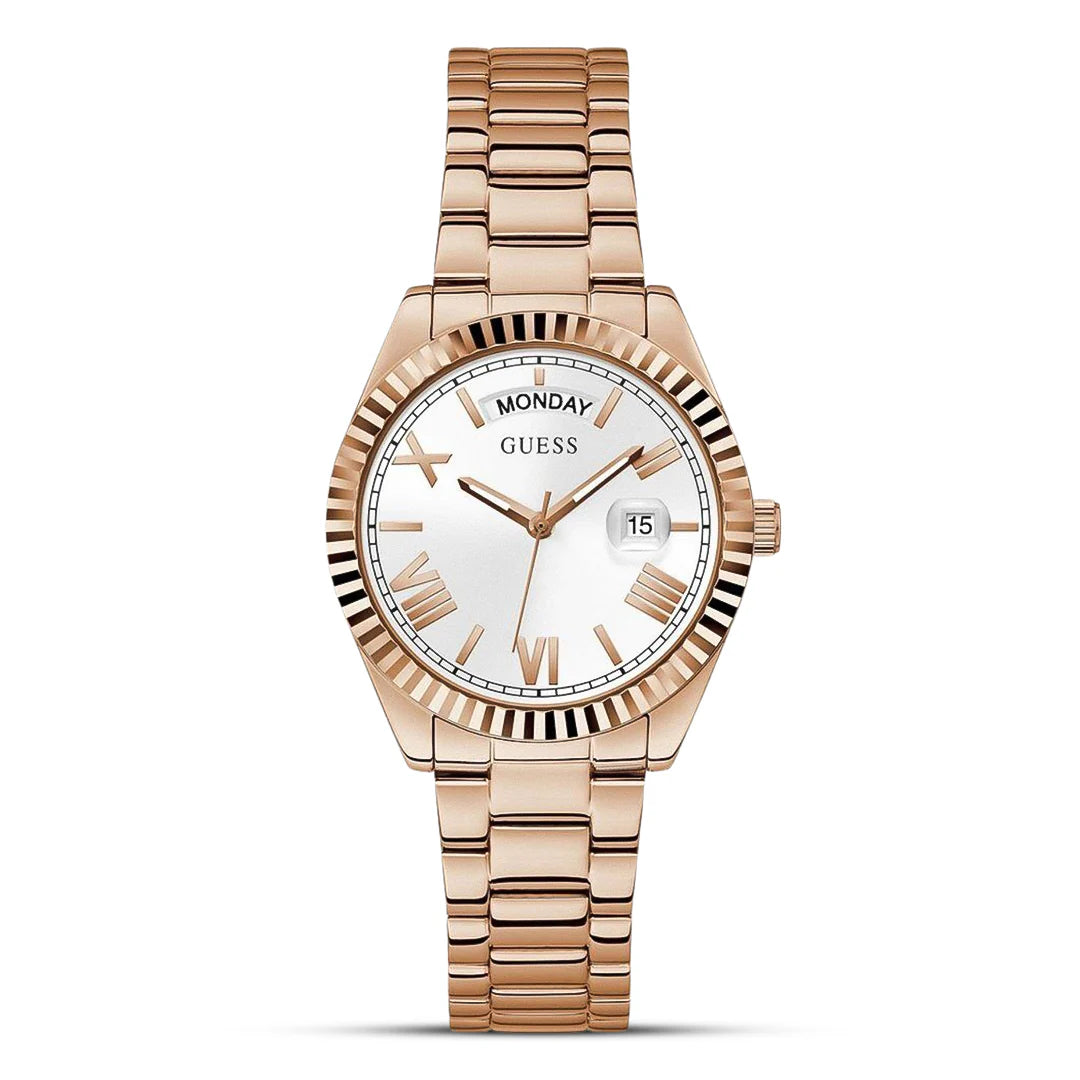 Guess Connoisseur GW0308L3 Quartz White Dial Stainless Steel Chain Women’s Watch