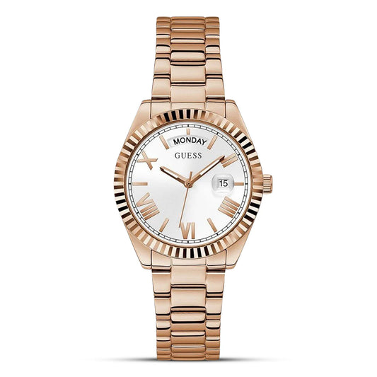 Guess Connoisseur GW0308L3 Quartz White Dial Stainless Steel Chain Women’s Watch