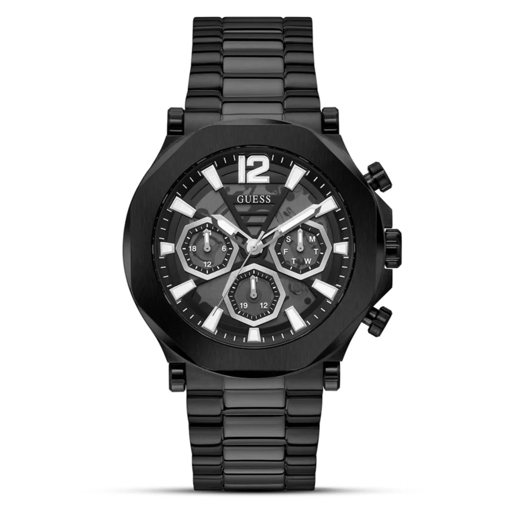 Guess Edge GW0539G3 Chronograph Quartz Full Black Tone Stainless Steel Chain Men’s Watch
