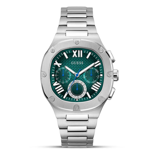 Guess Headline GW0572G6 Chronograph Quartz "Emerald Green" Dial Stainless Steel Chain Men’s Watch