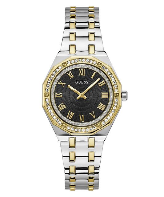 Guess Desire GW0770L4 Quartz Black Dial Silver & Golden-Tone Stainless Steel Chain Lady's Watch