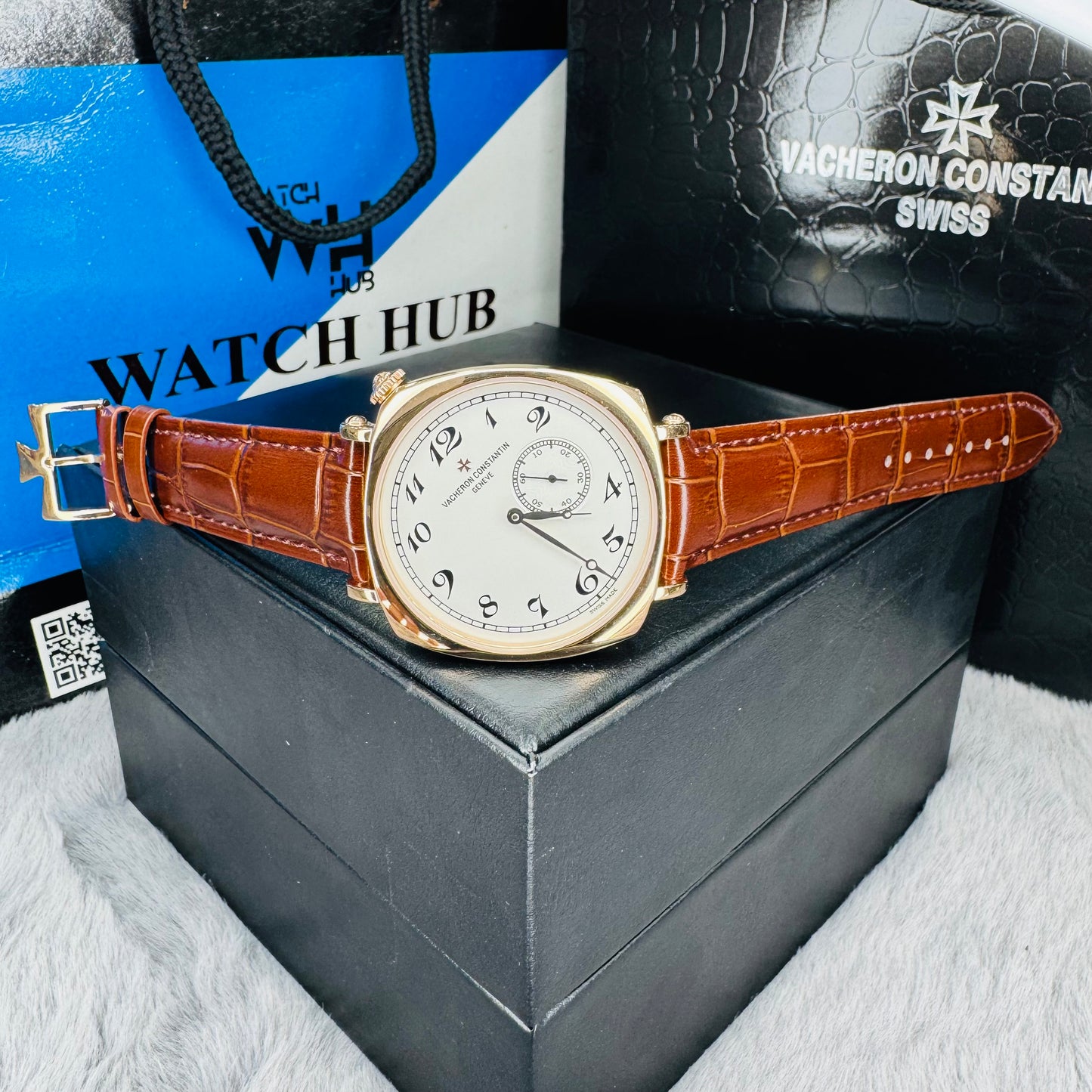 Vacheron Constantin "Historiques American 1921" Automatic White Dial Genuine Leather Strap Men’s Watch