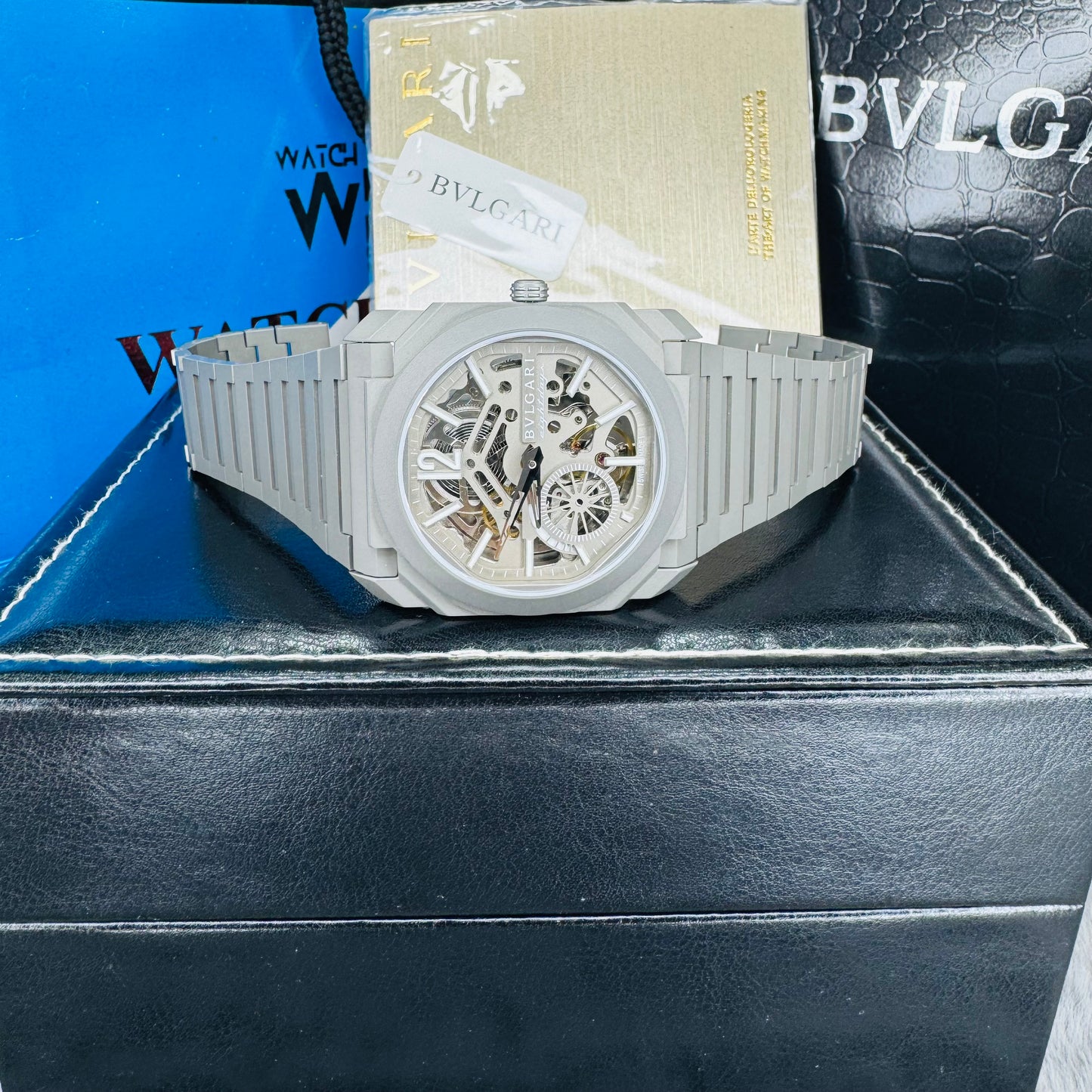 Bvlgari Octo Finissimo Skeleton Dial Automatic Euro Grade Ceramic Case & Chain Men’s Watch
