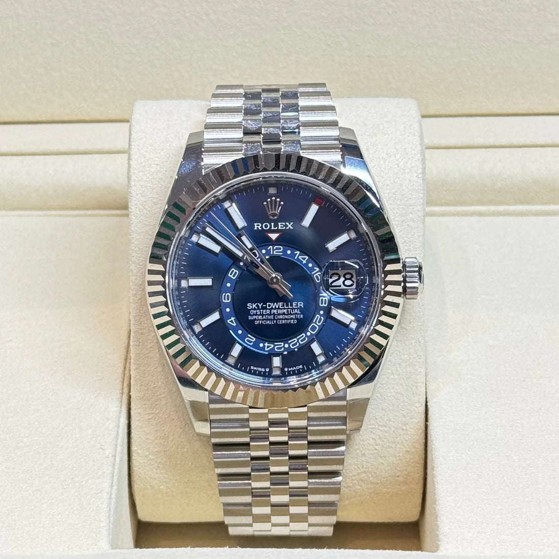 Rolex Sky-Dweller 326934 Steel Blue Jubilee 42mm Swiss Grade 1:1 Men’s Watch