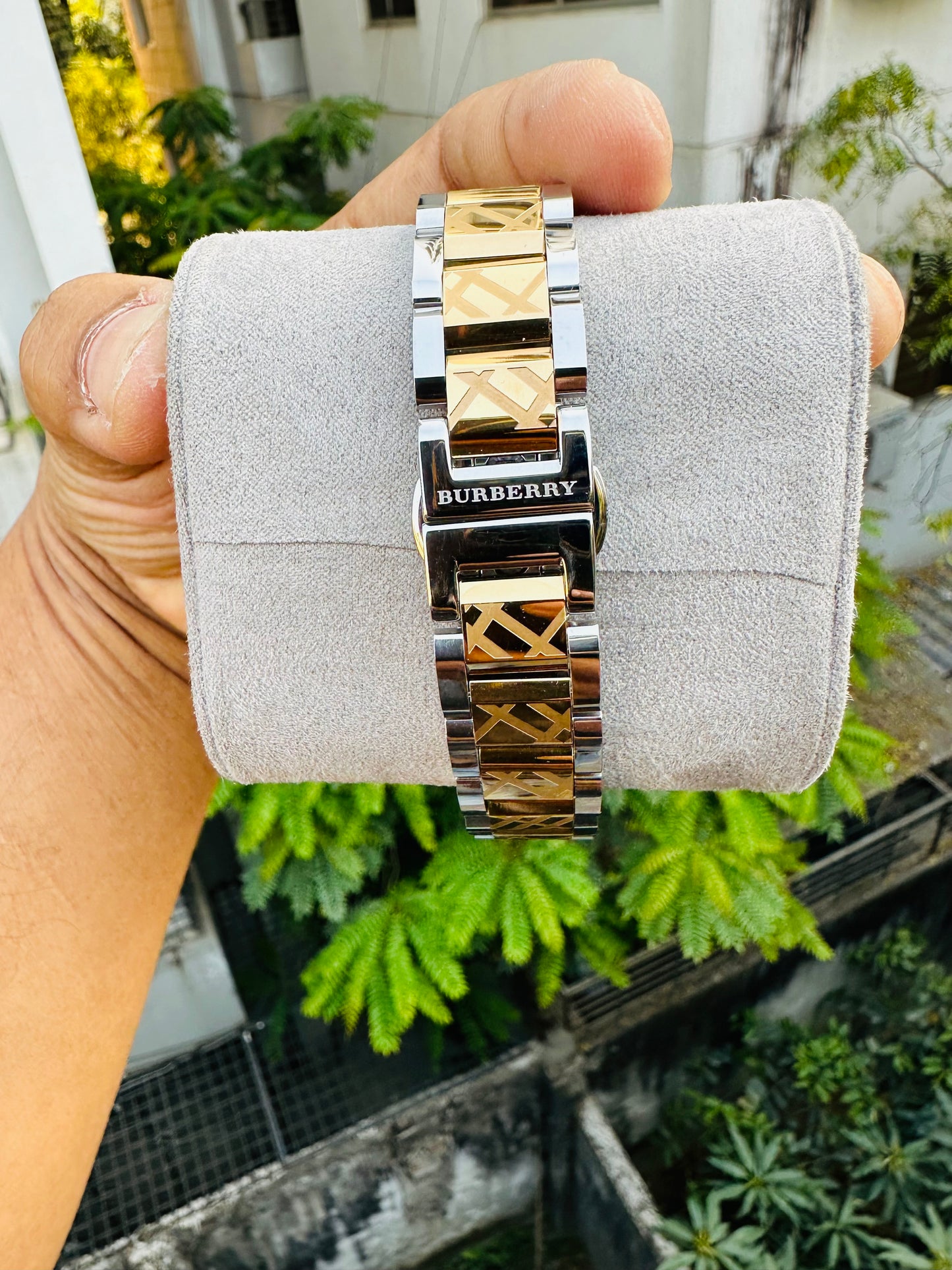Burberry Dual-tone Quartz Stainless Steel Chain Ladies Watch
