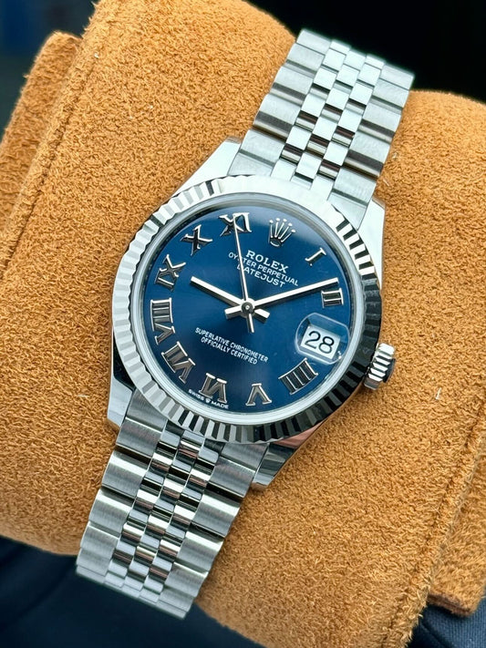 Rolex Datejust 41mm 126334 Fluted Bezel Blue Roman Dial Jubilee Bracelet Swiss 1:1 Mirror Grade Men’s Watch