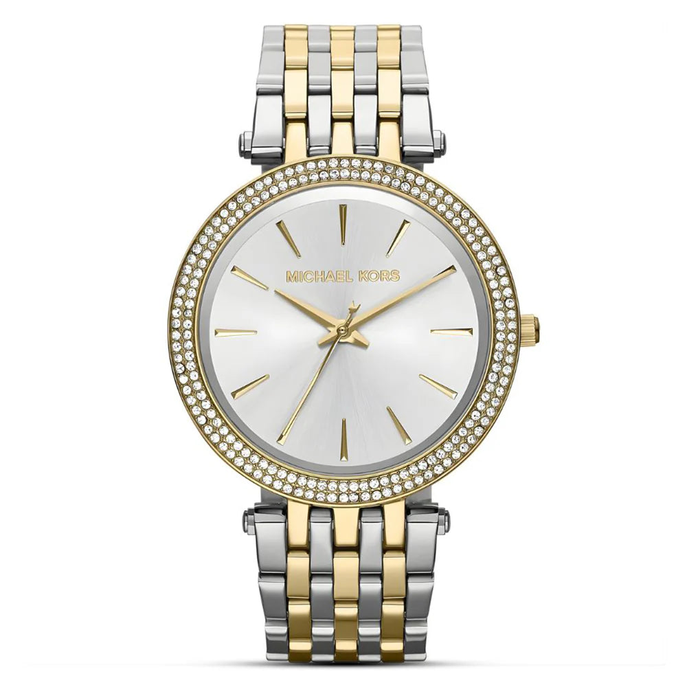 Michael Kors Darci MK3215 Silver Dial Quartz Two-Tone Stainless Steel Chain Ladies Watch