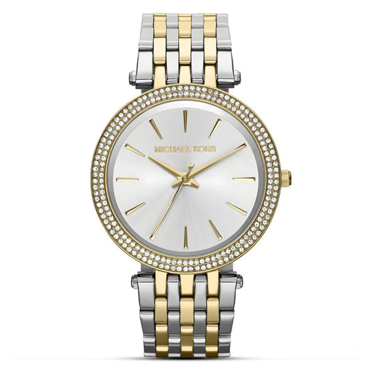 Michael Kors Darci MK3215 Silver Dial Quartz Two-Tone Stainless Steel Chain Ladies Watch