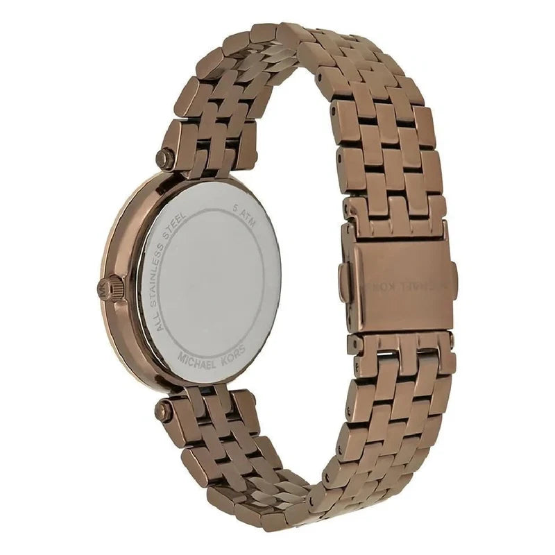 Michael Kors Darci MK3553 Quartz Full Bronze-Tone Stainless Steel Chain Ladies Watch