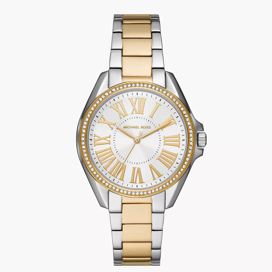 Michael Kors Kacie MK6931 Quartz White Dial Stainless Steel Chain Ladies Watch