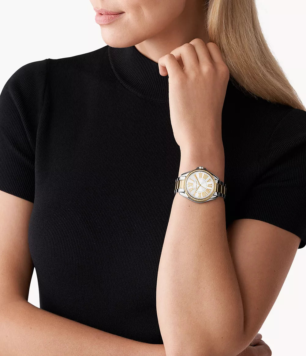 Michael Kors Kacie MK6931 Quartz White Dial Stainless Steel Chain Ladies Watch
