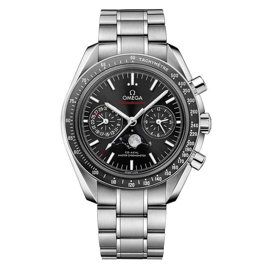 Omega Speedmaster Moonphase Co-Axial Master Chronometer Chronograph Automatic Stainless Steel Chain Men's Watch