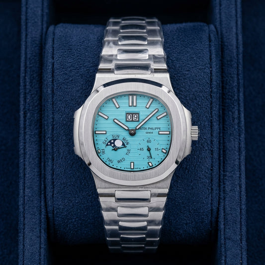 Patek Philippe Nautilus Calendar Chronograph Automatic European Grade Stainless Steel Men's Watch