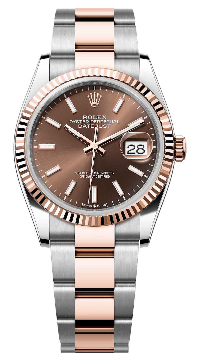 Rolex Datejust 126331-0001 Chocolate Stick Dial, Oyster Bracelet Fluted Bezel 41mm Swiss Grade 1:1 Men’s Watch