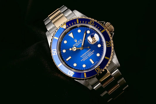 Rolex Submariner Date Two-Tone Yellow Gold & Steel Rolesor - Blue Dial Ceramic Bezel (Ref# 126613LB) 41 mm Swiss Grade Men’s Watch