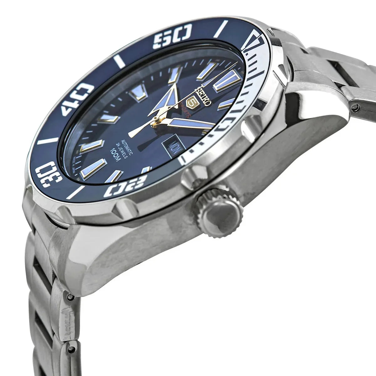 Seiko 5 Sports SRPC51J1 Automatic Blue Dial Stainless Steel Automatic Men's Watch