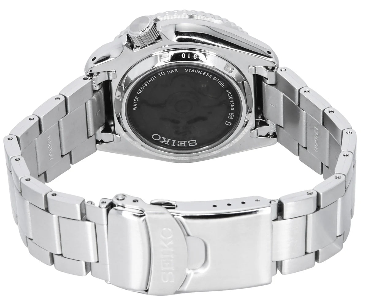 Seiko 5 Sports SRPJ45K1 Automatic Blue SKELETON Dial Stainless Steel Automatic Men's Watch