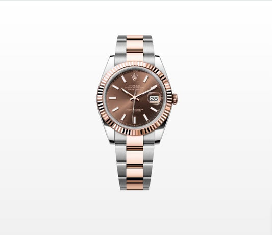 Rolex Datejust 126331-0001 Chocolate Stick Dial, Oyster Bracelet Fluted Bezel 41mm Swiss Grade 1:1 Men’s Watch