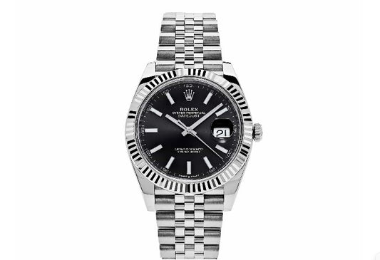 Rolex Datejust Ref: 126334 Stainless Steel Black Dial Jubilee Bracelet 41mm Swiss 1:1 Mirror Grade Men’s Watch