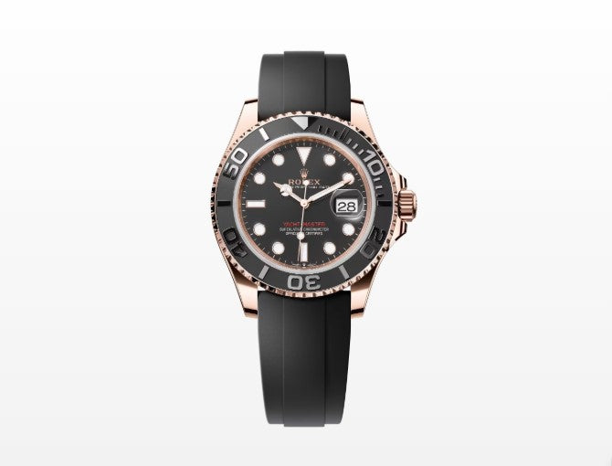 Rolex Yacht-Master Reference 126655 40mm Dual Tone Everose Gold Oysterflex Rubber Swiss Grade 1:1 Men’s Watch