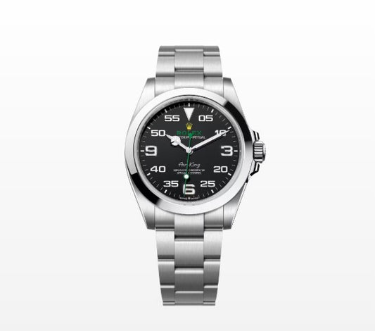 Ro-lex Air-King 40mm Ref: 126900-0001 Black Dial Swiss Grade 1:1 Oyster Chain Men’s Watch