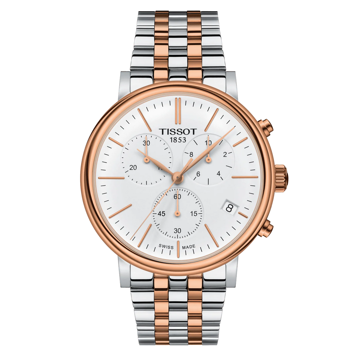 Tissot Quartz Stainless Steel Dual Tone Men’s Formal Watch