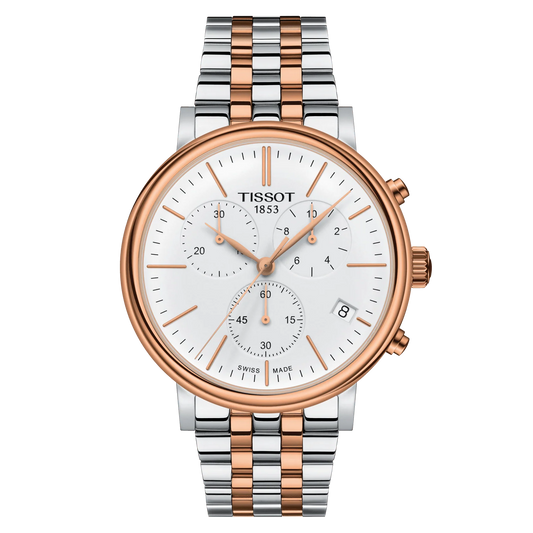 Tissot Quartz Stainless Steel Dual Tone Men’s Formal Watch