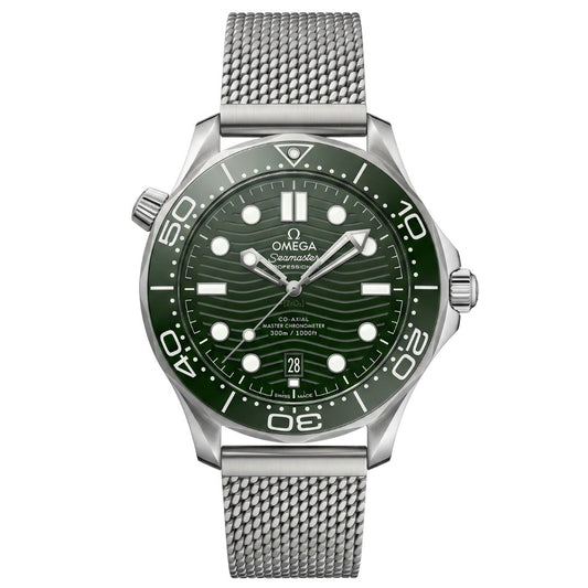 Omega Seamaster Professional Diver 300M Co-Axial Master Chronometer Automatic Stainless Steel Chain Men's Watch
