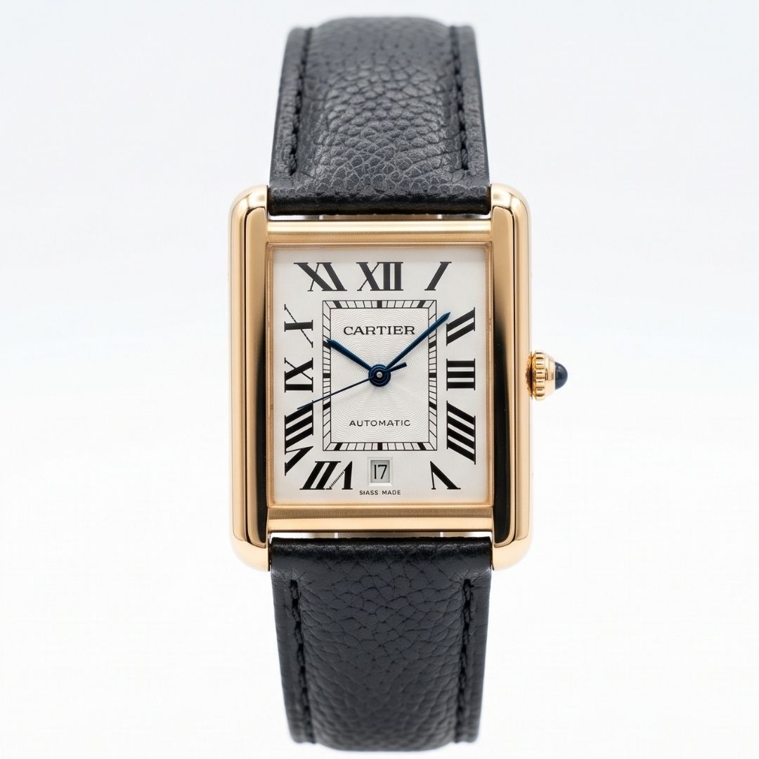 Cartier Tank Solo XL Automatic Stainless Steel Rose Gold Case Euro Grade Men’s Watch