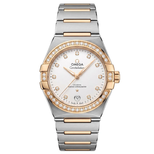 Omega Constellation Manhattan Automatic Two-Tone Stainless Steel Chain Semi Swiss Grade Men's Watch