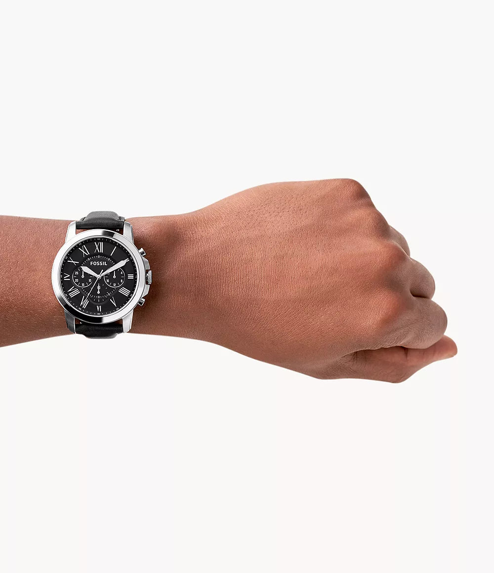 Fossil FS4812 Chronograph Quartz Genuine Leather Strap Men’s Watch