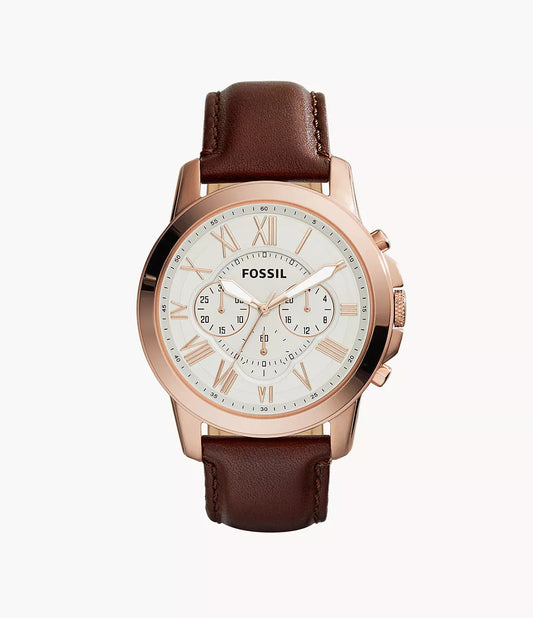 Fossil FS4991 Chronograph Quartz Genuine Leather Men’s Watch