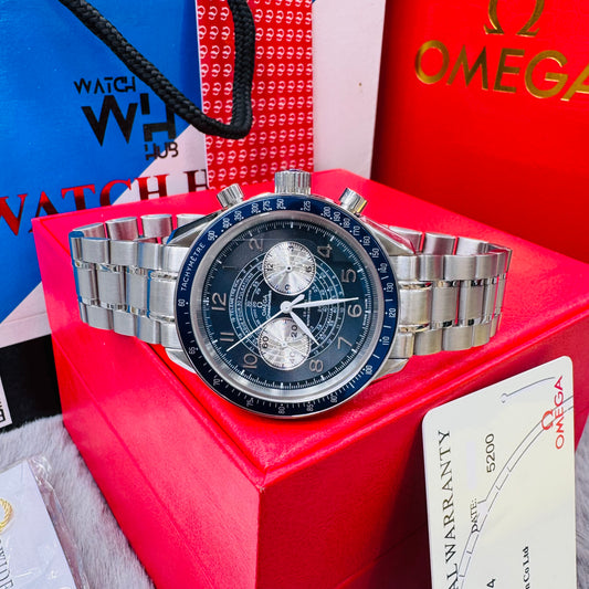 Omega Speedmaster Chronoscope Co-Axial Master Chronometer Automatic Stainless Steel Chain Men's Watch
