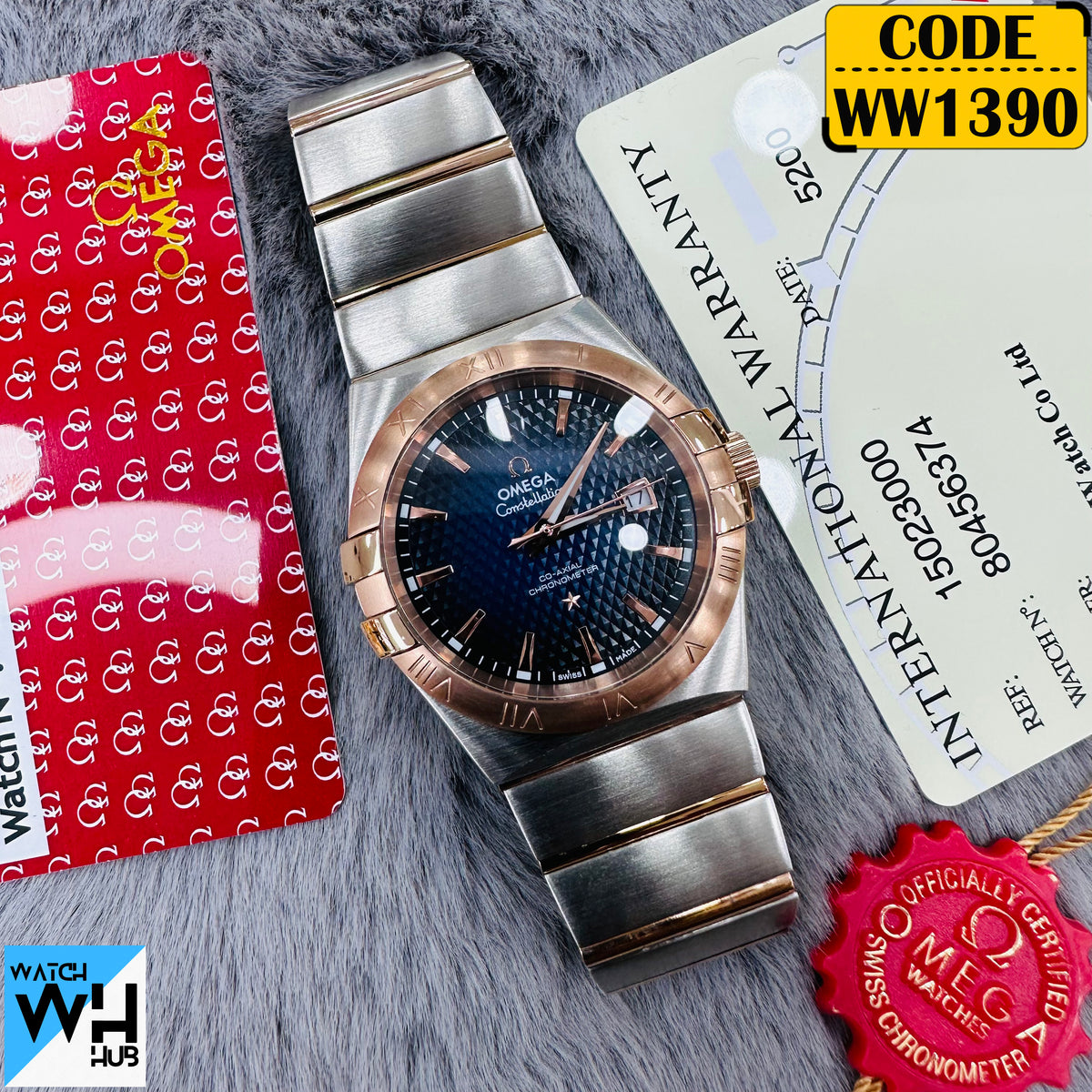 Omega Constellation Dualtone Automatic Stainless Steel Chain Men's Watch