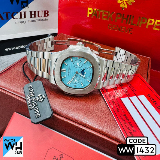 Patek Philippe Nautilus Calendar Chronograph Automatic European Standard Stainless Steel Men's Watch