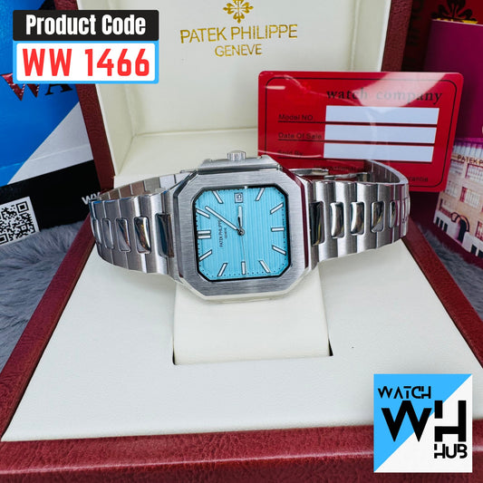 Patek Philippe Cubitus Tiffany Blue Dial Automatic Stainless Steel European Standard  Grade Men's Watch