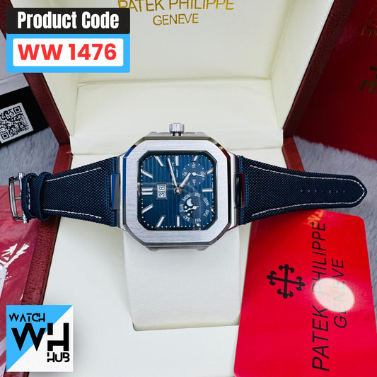 Patek Philippe Cubitus Calendar Automatic Denim Straps semi Swiss Grade Men's Watch