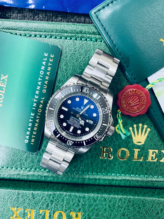 Rolex Sea-Dweller Deepsea Automatic Silver Color with Blue Dial Stainless Steel Chain Men’s Watch